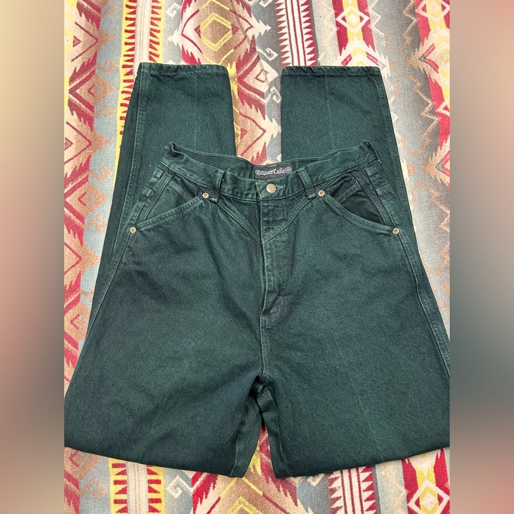 Wrangler Women's High Rise Dark Green Jeans